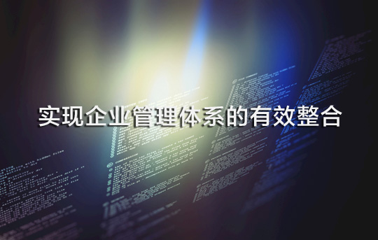 以流程管理为抓手实现企业管理体系的有效整合