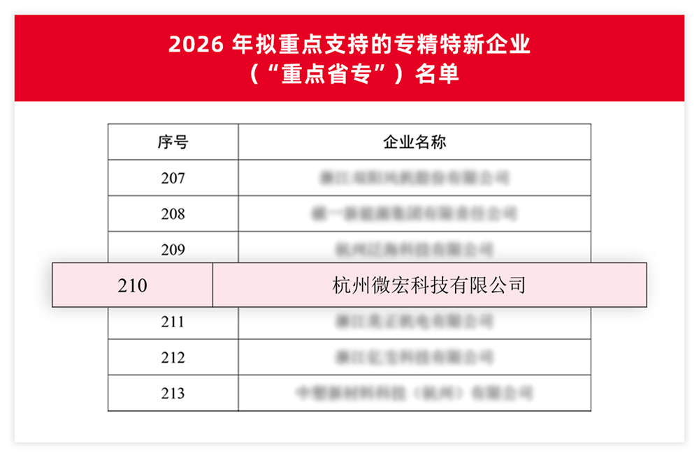 微宏科技入选2026浙江省重点省专榜单